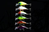 NNEDSZ 6x 4.5cm Popper Crank Bait Fishing Lure Lures Surface Tackle Saltwater