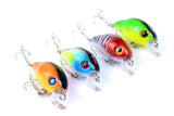 NNEDSZ 4x 5.5cm Popper Crank Bait Fishing Lure Lures Surface Tackle Saltwater