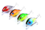 NNEDSZ 4x 5.5cm Popper Crank Bait Fishing Lure Lures Surface Tackle Saltwater