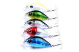 NNEDSZ 5x 5.5cm Popper Crank Bait Fishing Lure Lures Surface Tackle Saltwater