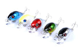 NNEDSZ 5x 5.5cm Popper Crank Bait Fishing Lure Lures Surface Tackle Saltwater