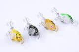 NNEDSZ 4x Popper Poppers 5cm Fishing Lure Lures Surface Tackle Fresh Saltwater