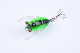NNEDSZ 4x Popper Poppers 5cm Fishing Lure Lures Surface Tackle Fresh Saltwater