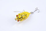 NNEDSZ 4x Popper Poppers 5cm Fishing Lure Lures Surface Tackle Fresh Saltwater