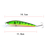 NNEDSZ 7x Popper Minnow 11.8cm Fishing Lure Lures Surface Tackle Fresh Saltwater