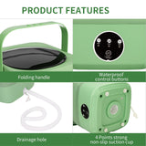 NNEDSZ Mini 8L Portable Foldable Washing Machine Washer for Underwear Baby Clothes Camping Travel Green
