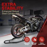 NNEDSZ Motorcycle Universal Paddock Rear Stand Lift Fork Stand Rear Wheel Swingarm Spool