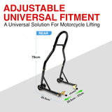 NNEDSZ Motorcycle Universal Paddock Rear Stand Lift Fork Stand Rear Wheel Swingarm Spool