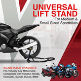 NNEDSZ Motorcycle Universal Paddock Rear Stand Lift Fork Stand Rear Wheel Swingarm Spool