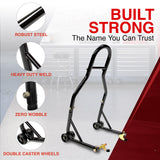 NNEDSZ Motorcycle Universal Paddock Rear Stand Lift Fork Stand Rear Wheel Swingarm Spool