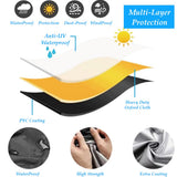 NNEDSZ Lawn Mower Cover Lawn Tractor Cover Waterproof Heavy Duty 420D Polyester UV Protection
