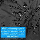 NNEDSZ Lawn Mower Cover Lawn Tractor Cover Waterproof Heavy Duty 420D Polyester UV Protection