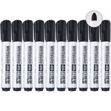 NNEDSZ 10Pack White Board Markers Erase Marker  Tip  Black Ink