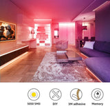 NNEDSZ 5050 RGB LED Strip Lights Waterproof SMD 300 IP65 5m 12V 44key IR Controller