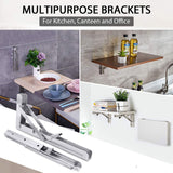 NNEDSZ 2PCS 12inch Steel Wall Mounted Folding Triangle Angle Shelf Support Bracket Rack
