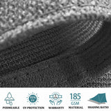 NNEDSZ 4m x 6m Grey Rectangle Sun Shade Sails for Patios Sun UV Outdoor Canopy Backyard Sunshades