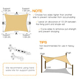 NNEDSZ 2m x 3m Rectangle Sun Shade Sails for Patios Sun UV Outdoor Canopy Backyard Sunshades