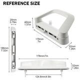 NNEDSZ Sliding Patio Door Handle Set Mortise Lock Suitable for Sliding Glass Patio Door Keyed White
