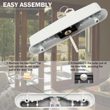 NNEDSZ Sliding Patio Door Handle Set Mortise Lock Suitable for Sliding Glass Patio Door Keyed White