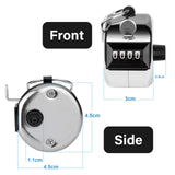NNEDSZ Hand Tally Counter 4-Digit Lap Counters Clicker Pitch for Counting Knitting Coaching