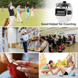NNEDSZ Hand Tally Counter 4-Digit Lap Counters Clicker Pitch for Counting Knitting Coaching