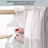 NNEDSZ 120cm Clothes Dust Cover Wardrobe Cloth Cover Clothes Storage Bag For Garments Suits Dresses Coats