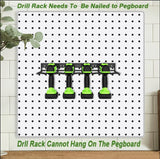 NNEDSZ Power Tool Tools Organizer Drill Holder Wall Mount Drill Rack Garage Storage Drill Organizer
