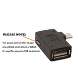 NNEDSZ 2-in-1 Powered Micro USB OTG Adapter Left Angled PlayStaion Classic Chromecast Android Phone Tablet