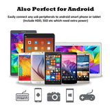 NNEDSZ 2-in-1 Powered Micro USB OTG Adapter Left Angled PlayStaion Classic Chromecast Android Phone Tablet