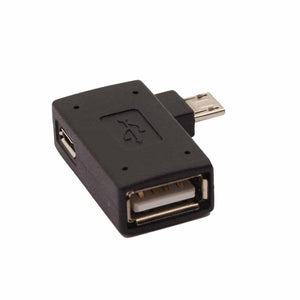 NNEDSZ 2-in-1 Powered Micro USB OTG Adapter Right Angled PlayStaion Classic Chromecast Android Phone Tablet