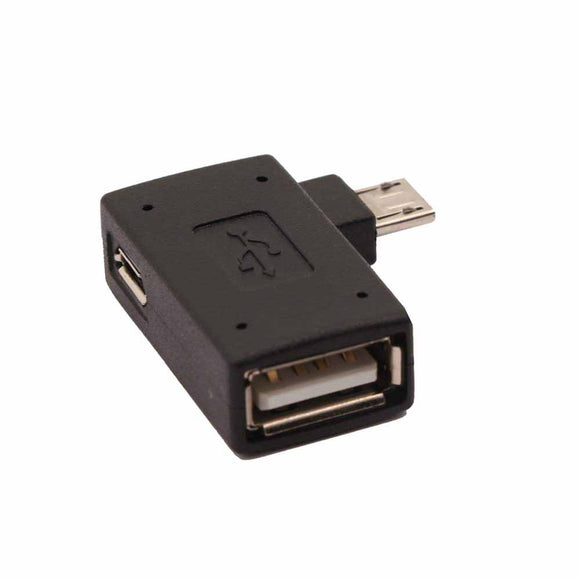 NNEDSZ 2-in-1 Powered Micro USB OTG Adapter Right Angled PlayStaion Classic Chromecast Android Phone Tablet