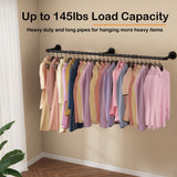 NNEDSZ 184cm Clothing Racks for Hanging Clothes Garment Rack Industrial Pipe clothes Rack Drying Rack