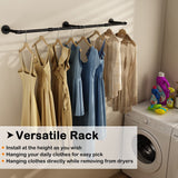 NNEDSZ 184cm Clothing Racks for Hanging Clothes Garment Rack Industrial Pipe clothes Rack Drying Rack