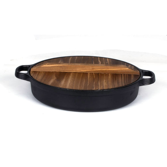 NNEDSZ 30cm Cast Iron Dutch Oven With Handles Lid Cast Iron Skillet Braising Pan For Casserole Dish Crock Pot Stewpan