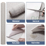 NNEDSZ 61cm x 10m Wallpaper Decor Faux Grasscloth Contact Paper Wall Paper Self Adhesive Removable