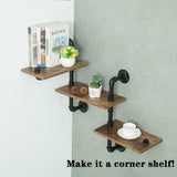 NNEDSZ Industrial Pipe Shelving Pipe Shelves Wall Mounted Decor Floating Shelves Retro Rustic Shelf for Bar Kitchen Living Room