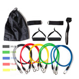NNEDSZ 11 Pack Resistance Bands Stackable Exercise Bands Home Workouts Physical Therapy Gym Training