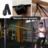 NNEDSZ 11 Pack Resistance Bands Stackable Exercise Bands Home Workouts Physical Therapy Gym Training