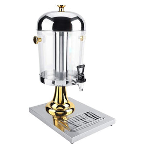 NNEDSZ 8L Commercial Restaurant Buffet Beverage Juice Beverage Dispenser Drink Container Gold