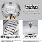 NNEDSZ 8L Commercial Restaurant Buffet Beverage Juice Beverage Dispenser Drink Container Gold