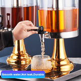 NNEDSZ 16L Commercial Restaurant Buffet Beverage Juice Beverage Dispenser Drink Container Gold