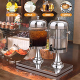 NNEDSZ 16L Commercial Restaurant Buffet Beverage Juice Beverage Dispenser Drink Container Gold