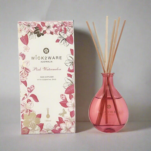 NNEDSZ 180ml Pink Watermelon Reed Diffuser with Essential Oils
