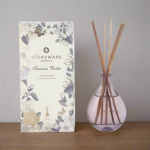 NNEDSZ 180ml Summer Violets Reed Diffuser with Essential Oils