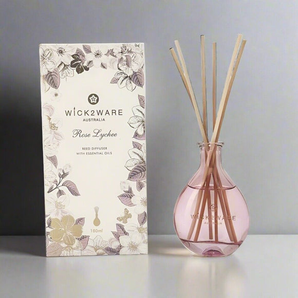 NNEDSZ 180ml Rose Lychee Reed Diffuser with Essential Oils