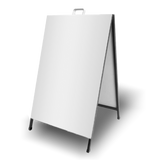 NNEDSZ Black Powder Coated Steel A-Board Sign 60X90cm