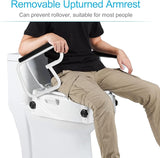 NNEDSZ Toilet Seat Riser with Flip Up Handles Raised Toilet Safety Seat for Elderly