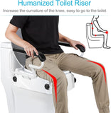 NNEDSZ Toilet Seat Riser with Flip Up Handles Raised Toilet Safety Seat for Elderly