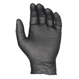 NNEDSZ Saniflex Light Industrial Black Nitrile Gloves 100 Pack - Large
