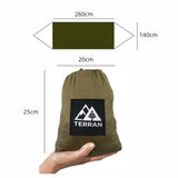 NNEDSZ TERRAN Camping Hammock with Mosquito Net - Camouflage